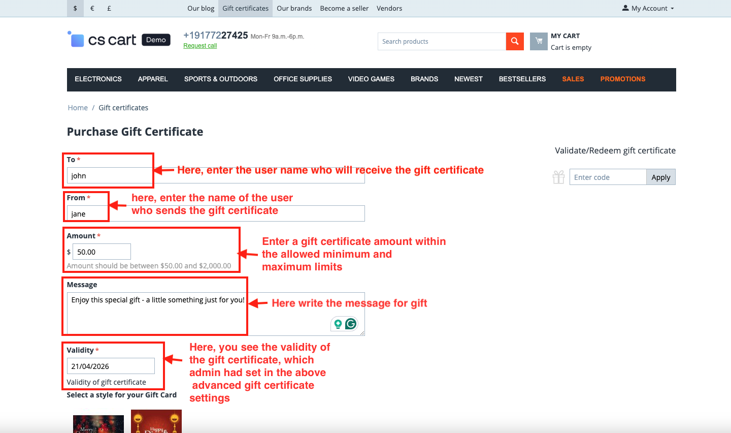 Advance Gift Certificate — image 8