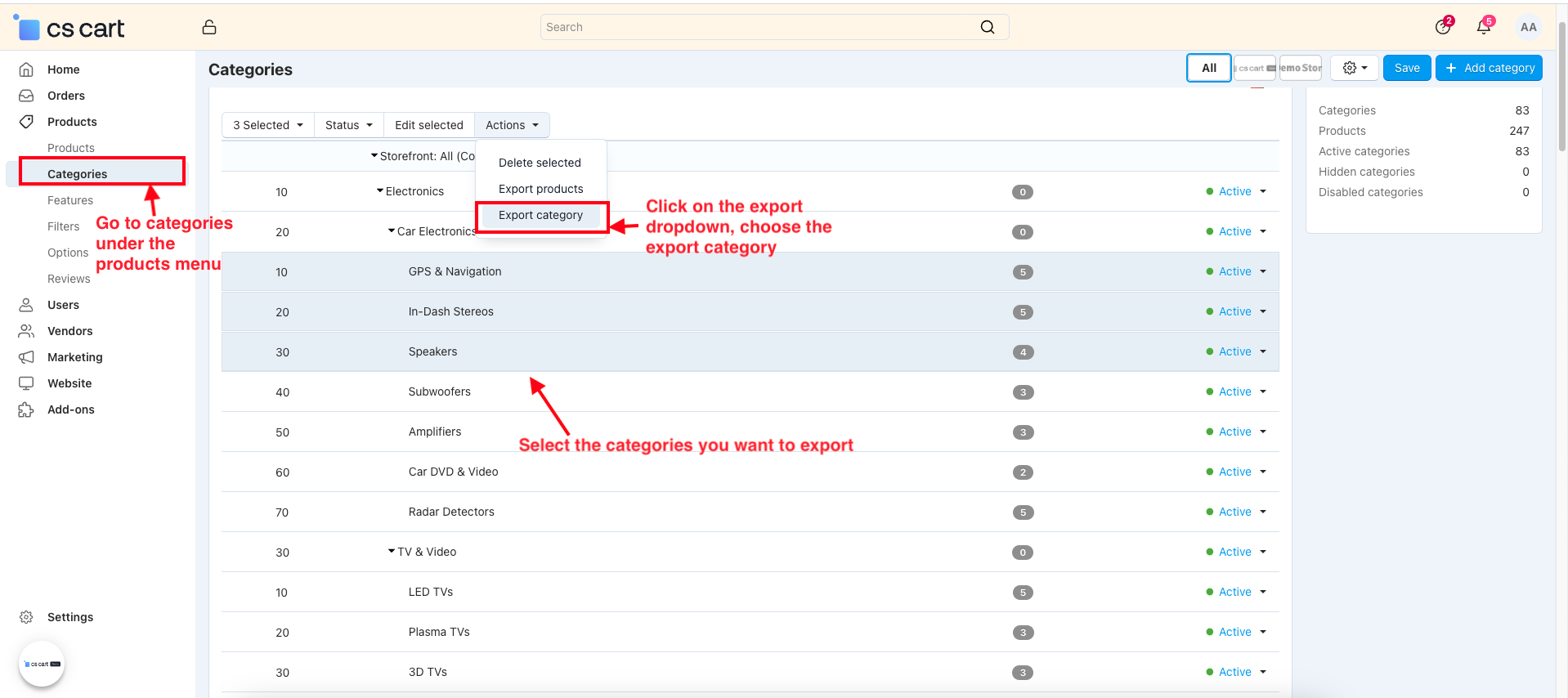Category Import Export — image 3