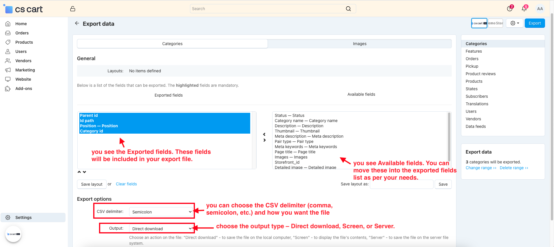 Category Import Export — image 4