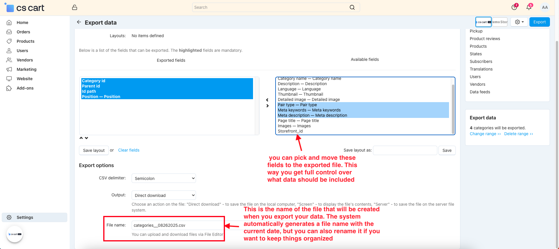 Category Import Export — image 5