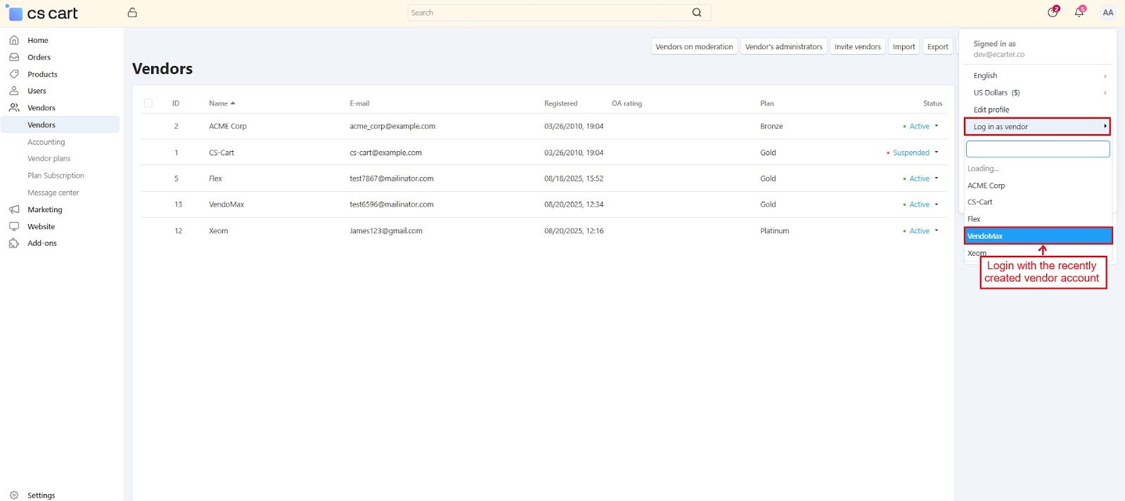 Vendor Subscription — image 7