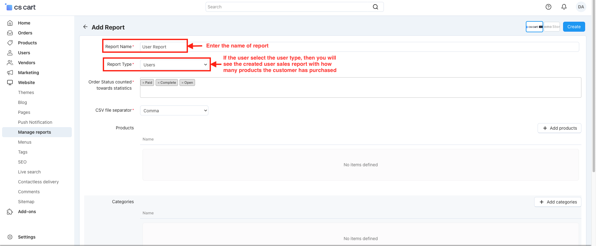 Sales Report and Manage export — image 16