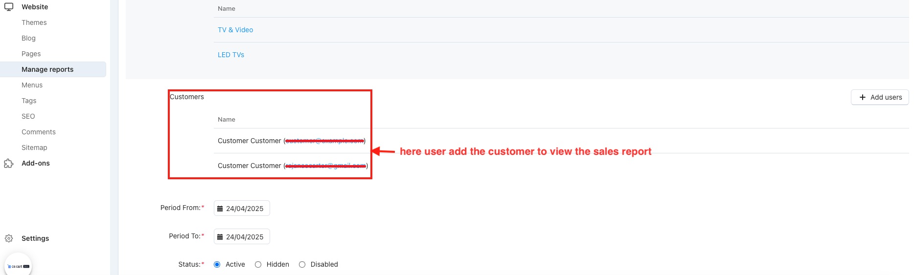Sales Report and Manage export — image 22