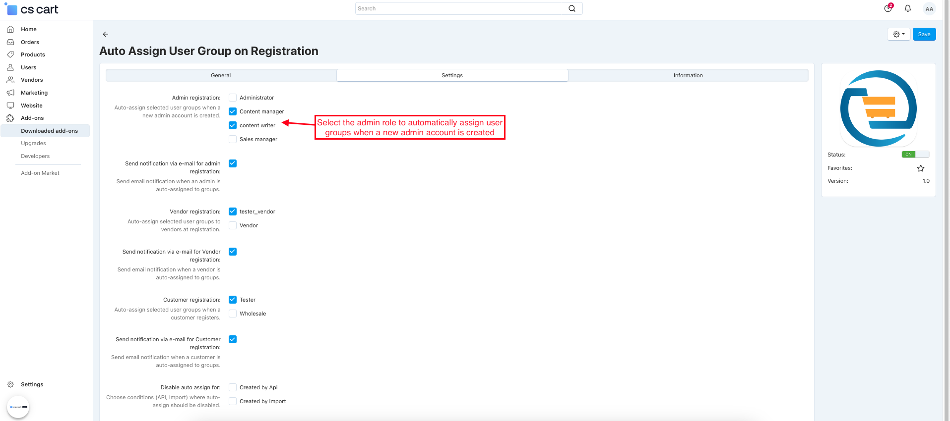 Auto Assign User Group on Registration — image 4