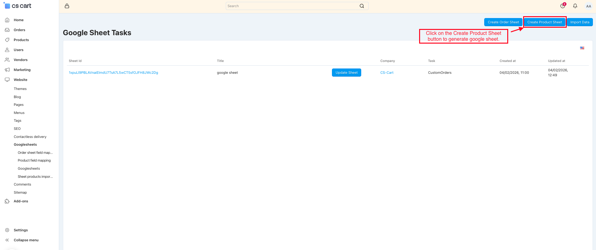 Google Sheet Import Export — image 20