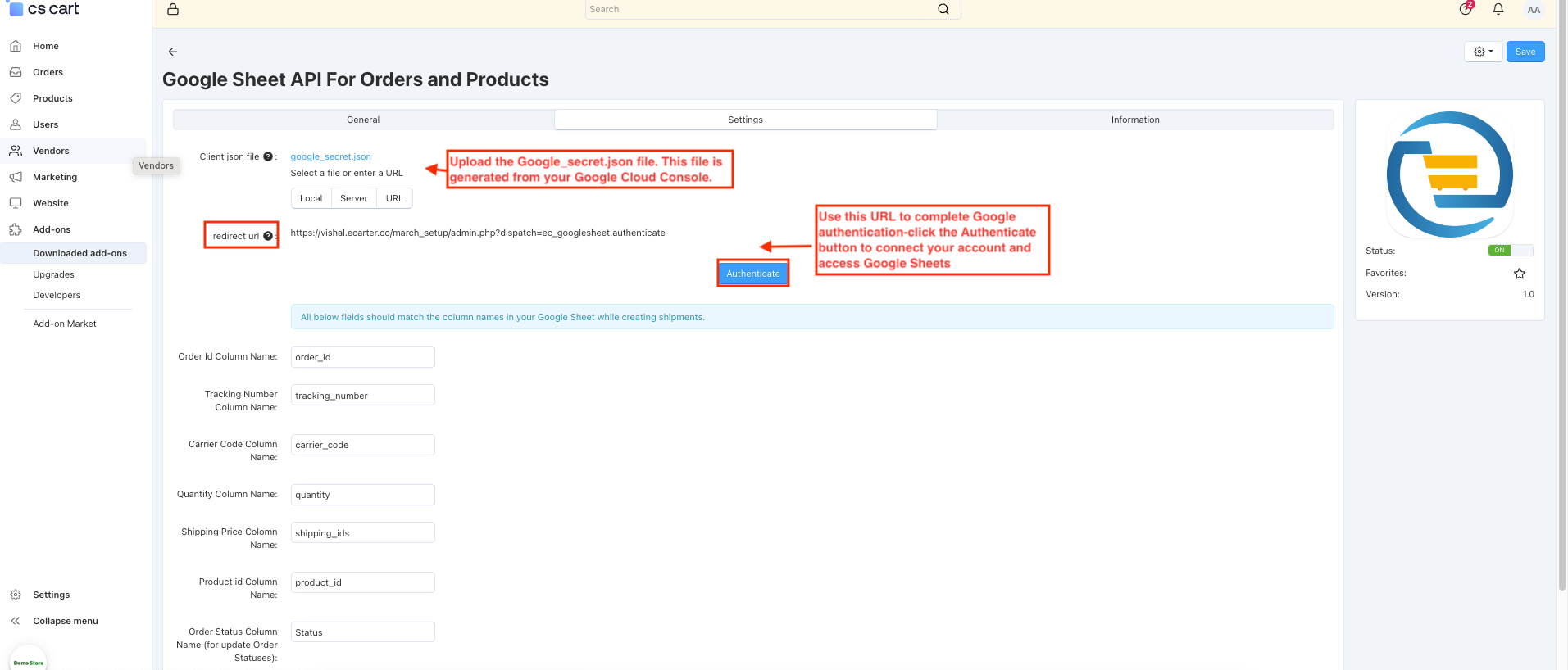 Google Sheet Import Export — image 3