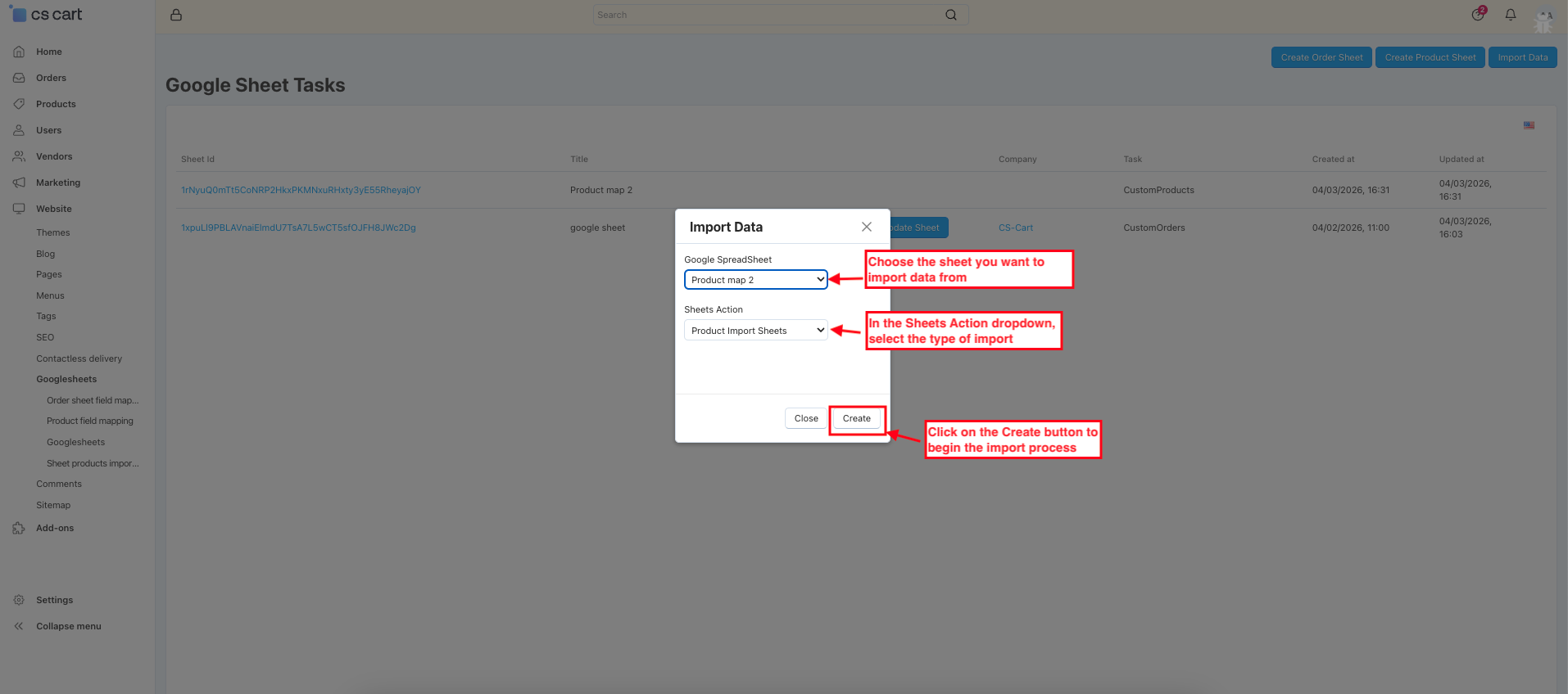 Google Sheet Import Export — image 27