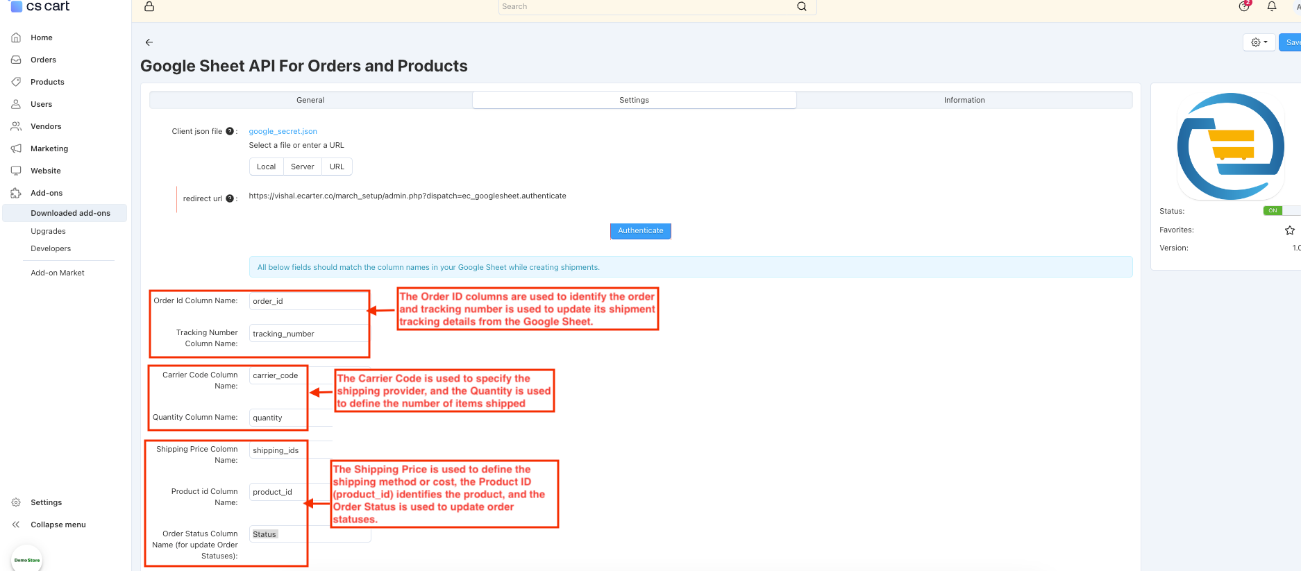 Google Sheet Import Export — image 8